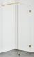Hafa Infinity brusevæg - Klar glas - Messing - 90 cm