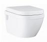 Grohe Euro Ceramic væghængt toilet Rimless inkl sæde m/soft close og quick release