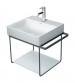 Duravit DuraSquare 50 stativ til håndvask - Væghængt - Mat sort