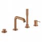 Grohe Essence New 4-huls kar- & brusekombination - Børstet warm sunset