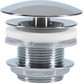 Duravit bundventil u/overløb 50mm m/kappe - Krom