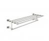 Grohe Essentials Cube håndklædestang m. hylde - Supersteel