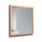 Strømberg Rustic spejl m/ramme i massiv eg 80 x 80 - Lys