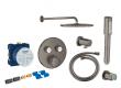 Grohe SmartControl komplet brusesystem m/ Rainshower 310 hovedbruser til indbygning - Børstet Hard Graphite