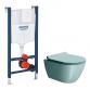 GSI Pura Ghiaccio 50 toiletpakke inkl. sæde m. softclose, cisterne og hvid betjening