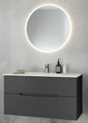 Hafa Store rundt spejl med LED og touch - Ø70