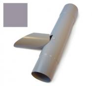 Plastmo regnvandsopsamler m/klap - 75mm - Grå