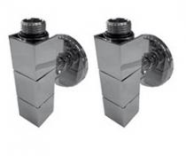 Kriss 4K2 ventilsæt - vinkelløbende - ½" -  børstet Kriss 4K2 ventilsæt - vinkelløbende - ½" -  børstet