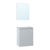 Nortiq Pisa 40 One-box m�bels�t m/l�ge og spejl - Mat hvid