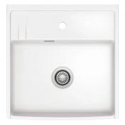 Lavabo Kentro 60 køkkenvask i porcelæn - Hvid/krom