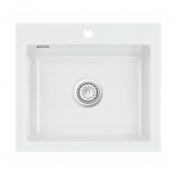 Lavabo Mera 57 porcelænskøkkenvask - Krom afløb