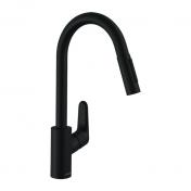 hansgrohe Focus M41 kkkenarmatur 240 m/udtrk - Mat sort