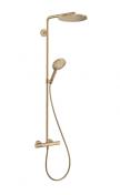 hansgrohe Raindance Select S 240 PowderRain brusesystem - Brstet bronze