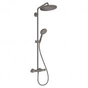 hansgrohe Croma Select S 280 komplet brusesystem Eco - Brstet sort krom