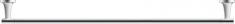 Duravit Starck T håndklædestang - 81 cm - Krom