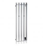 Dansani Luna Kvika håndklædetørrer m/timer - 33x120 cm - Rustfri stål