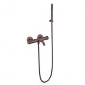 Cass�e komplet badekararmatur m/crystal cut - Mat bronze