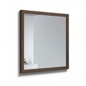 Strømberg Rustic spejl m/ramme i massiv eg 80 x 80 - Mørk