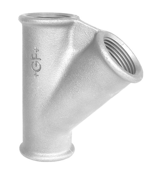 GF Galvaniseret T-stykke med 45 grader - Muffe - 1/2" GF Galvaniseret T-stykke med 45 grader - Muffe - 1/2"
