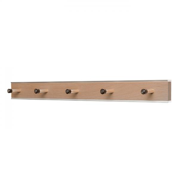 Hoigaard KR-35 knagerække m/5 knager - Eg/olie Hoigaard KR-35 knagerække m/5 knager - Eg/olie