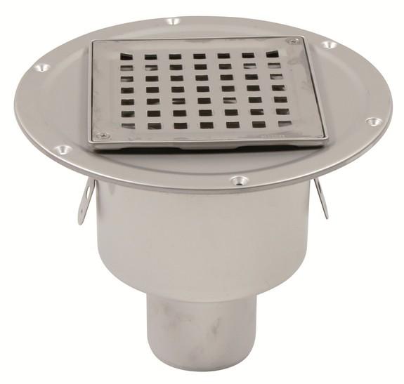Blücher 75 mm afløbsskål til smøremembran, uden studs, lodret Blücher 75 mm afløbsskål til smøremembran, uden studs, lodret