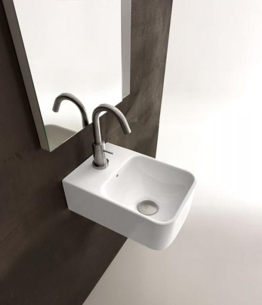 Lavabo Axa 1025 36 håndvask t/væg eller bord - 1 hanehul Lavabo Axa 1025 36 håndvask t/væg eller bord - 1 hanehul