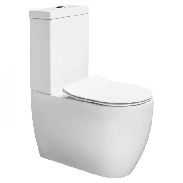 Lavabo Glomp rimless gulvstående toilet - Hvid Lavabo Glomp rimless gulvstående toilet - Hvid