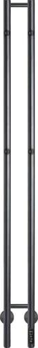 Kriss Twin elektrisk håndklædetørrer 13x148 cm - Mat sort Kriss Twin elektrisk håndklædetørrer 13x148 cm - Mat sort