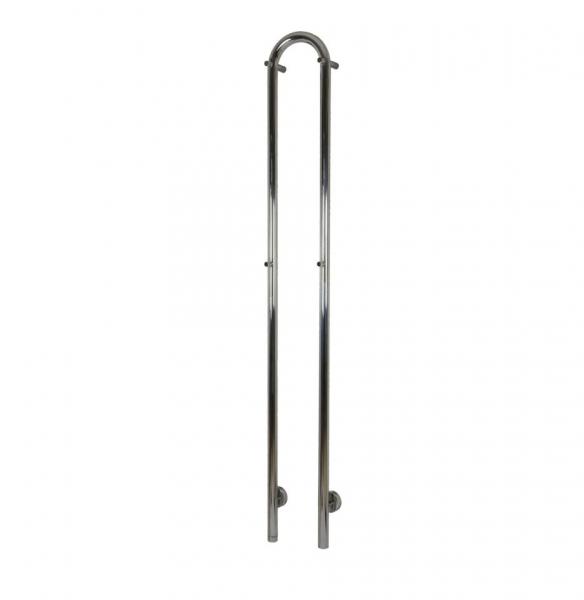 Kriss Duo håndklædetørrer 19x148 cm - Poleret rustfrit stål Kriss Duo håndklædetørrer 19x148 cm - Poleret rustfrit stål
