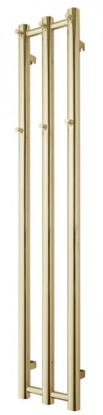 TVS Plus 3 håndklædetørrer - 26,5x140 cm - Poleret messing/Guld TVS Plus 3 håndklædetørrer - 26,5x140 cm - Poleret messing/Guld