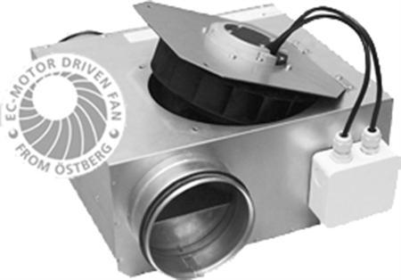 Lindab LPKB 125 C1 kanalventilator Lindab LPKB 125 C1 kanalventilator