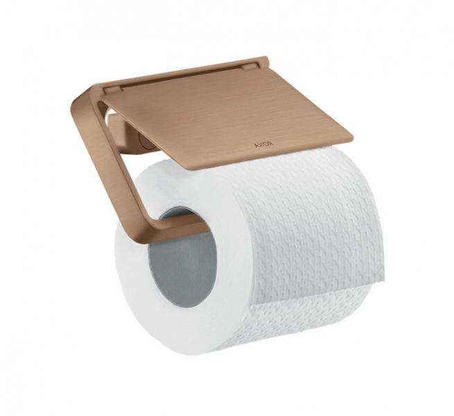 Axor Universal Softsquare toiletpapirholder m. låg - Børstet rødguld Axor Universal Softsquare toiletpapirholder m. låg - Børstet rødguld