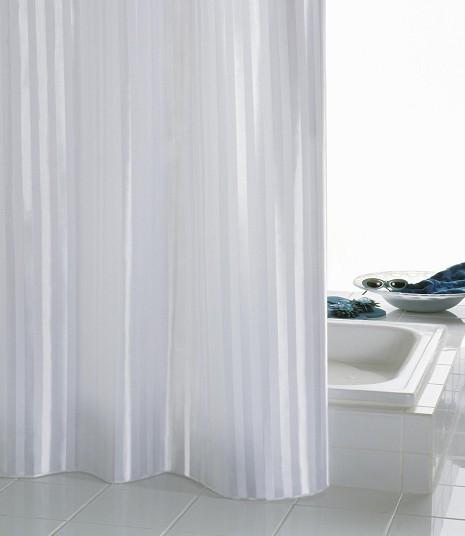 RIDDER Eco Tekstil badeforhæng - 120 x 20 cm - Hvid satin RIDDER Eco Tekstil badeforhæng - 120 x 20 cm - Hvid satin