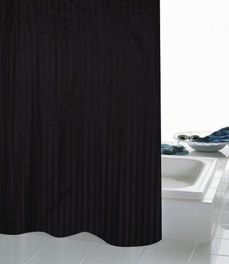 RIDDER Tekstilforhæng - 180 x 200 cm - Sort satin RIDDER Tekstilforhæng - 180 x 200 cm - Sort satin