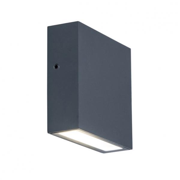 Lutec Architectural Gemini udendørslampe til væg - Mørkegrå Lutec Architectural Gemini udendørslampe til væg - Mørkegrå