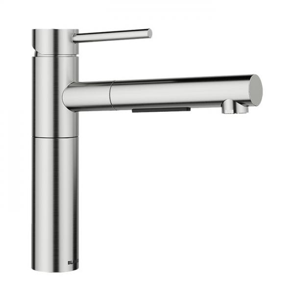Blanco Alta-S II køkkenarmatur m/udtræk - Steel Blanco Alta-S II køkkenarmatur m/udtræk - Steel
