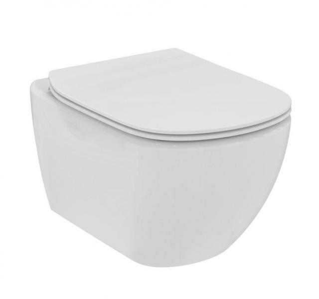 Ideal Standard Tesi Rimless+ væghængt toilet inkl/sæde m. softclose Ideal Standard Tesi Rimless+ væghængt toilet inkl/sæde m. softclose