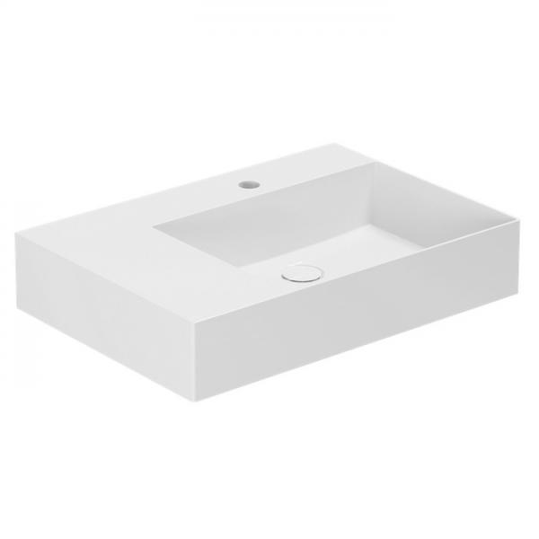 Lavabo Elegance SQ 65 L håndvask t/væg eller møbel - 1 hanehul Lavabo Elegance SQ 65 L håndvask t/væg eller møbel - 1 hanehul