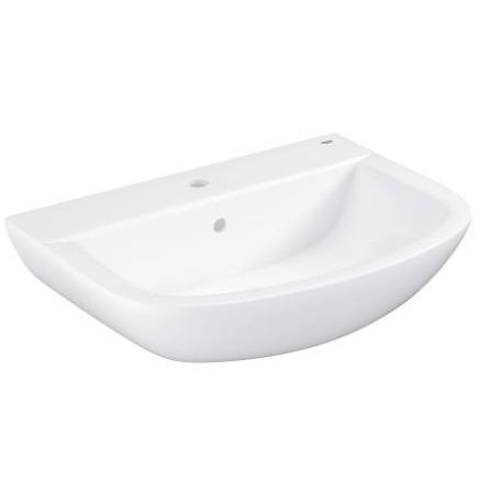 Grohe Bau 65 håndvask t/væg - 1 hanehul Grohe Bau 65 håndvask t/væg - 1 hanehul