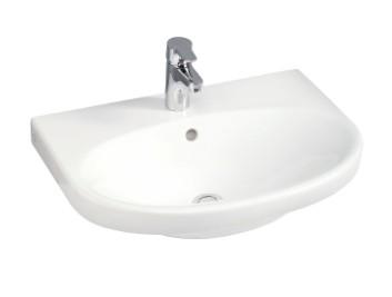 Gustavsberg Nautic 55 håndvask t/væg - Uden overløb - 1 hanehul - Ceramic+ Gustavsberg Nautic 55 håndvask t/væg - Uden overløb - 1 hanehul - Ceramic+