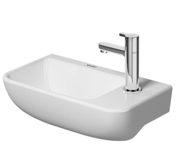 Duravit Me by Starck 40 håndvask t/væg - 1 hanehul til højre - Uden overløb Duravit Me by Starck 40 håndvask t/væg - 1 hanehul til højre - Uden overløb