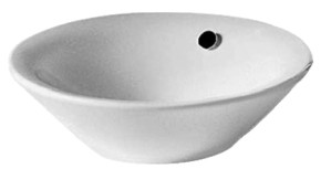 Duravit Starck 1 Ø33 fritstående bowlevask - Uden hanehul Duravit Starck 1 Ø33 fritstående bowlevask - Uden hanehul