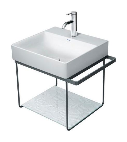 Duravit DuraSquare 50 stativ til håndvask - Væghængt - Mat sort Duravit DuraSquare 50 stativ til håndvask - Væghængt - Mat sort