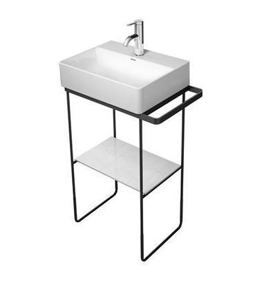 Duravit DuraSquare 45 stativ til håndvask - Gulvstående - Mat sort Duravit DuraSquare 45 stativ til håndvask - Gulvstående - Mat sort