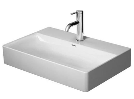 Duravit DuraSquare 60 compact håndvask t/væg eller møbel - Uden hanehul - Uden overløb Duravit DuraSquare 60 compact håndvask t/væg eller møbel - Uden hanehul - Uden overløb