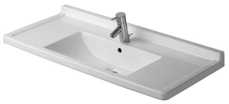 Duravit Starck 3 105 håndvask t/væg eller møbel Duravit Starck 3 105 håndvask t/væg eller møbel