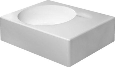 Duravit Scola 60 håndvask t/væg eller møbel - Vask i venstre side - Forlokket hanehul Duravit Scola 60 håndvask t/væg eller møbel - Vask i venstre side - Forlokket hanehul