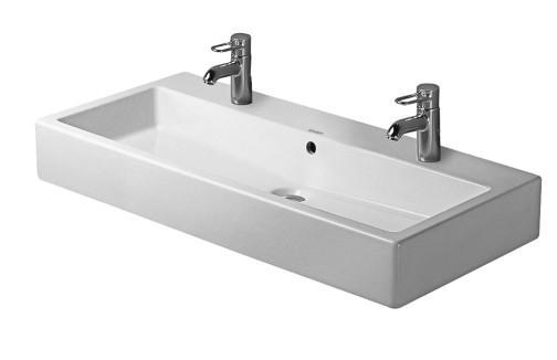 Duravit Vero 100 bowlevask op til væg - Uden hanehul Duravit Vero 100 bowlevask op til væg - Uden hanehul
