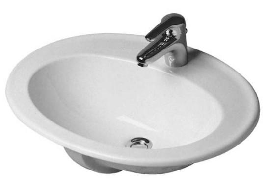 Duravit Duraplus vask t/nedfældning 62 cm Duravit Duraplus vask t/nedfældning 62 cm