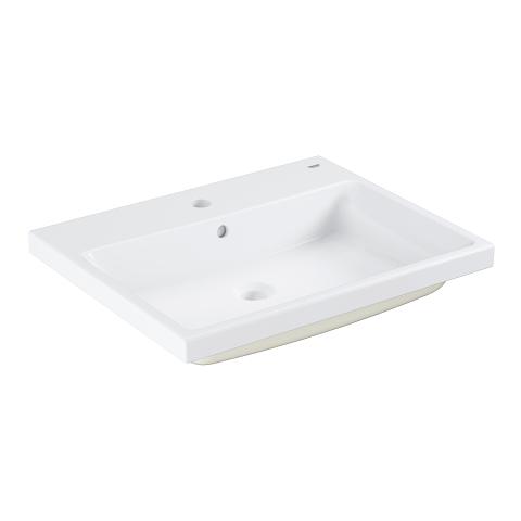 Grohe Cube 60 håndvask t/nedfældning - 1/3 hanehuller - Med overløb - PureGuard Grohe Cube 60 håndvask t/nedfældning - 1/3 hanehuller - Med overløb - PureGuard